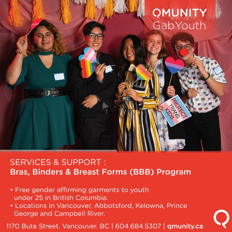 Qmunity's BBB Program: Providing gender affirming chest-wear to trans and gender-variant youth