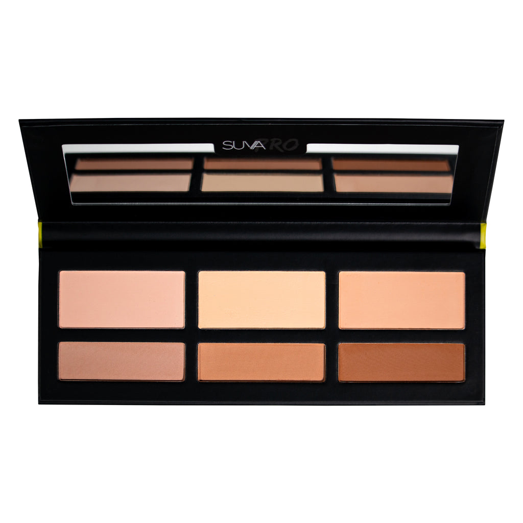 suva pro chiaroscuro palette shown open for highlighting and contouring