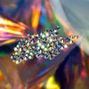 Close-up image of the medium crystal ab rhinestones in the tiny treasures kit