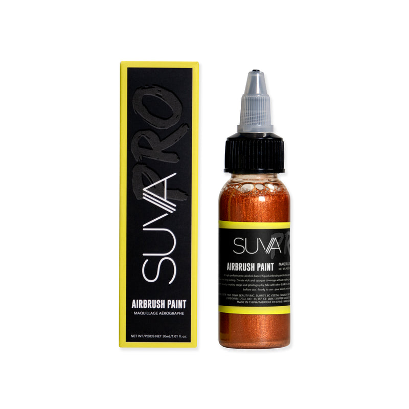 suva pro airbrush paint for special effects in the color chrome copper