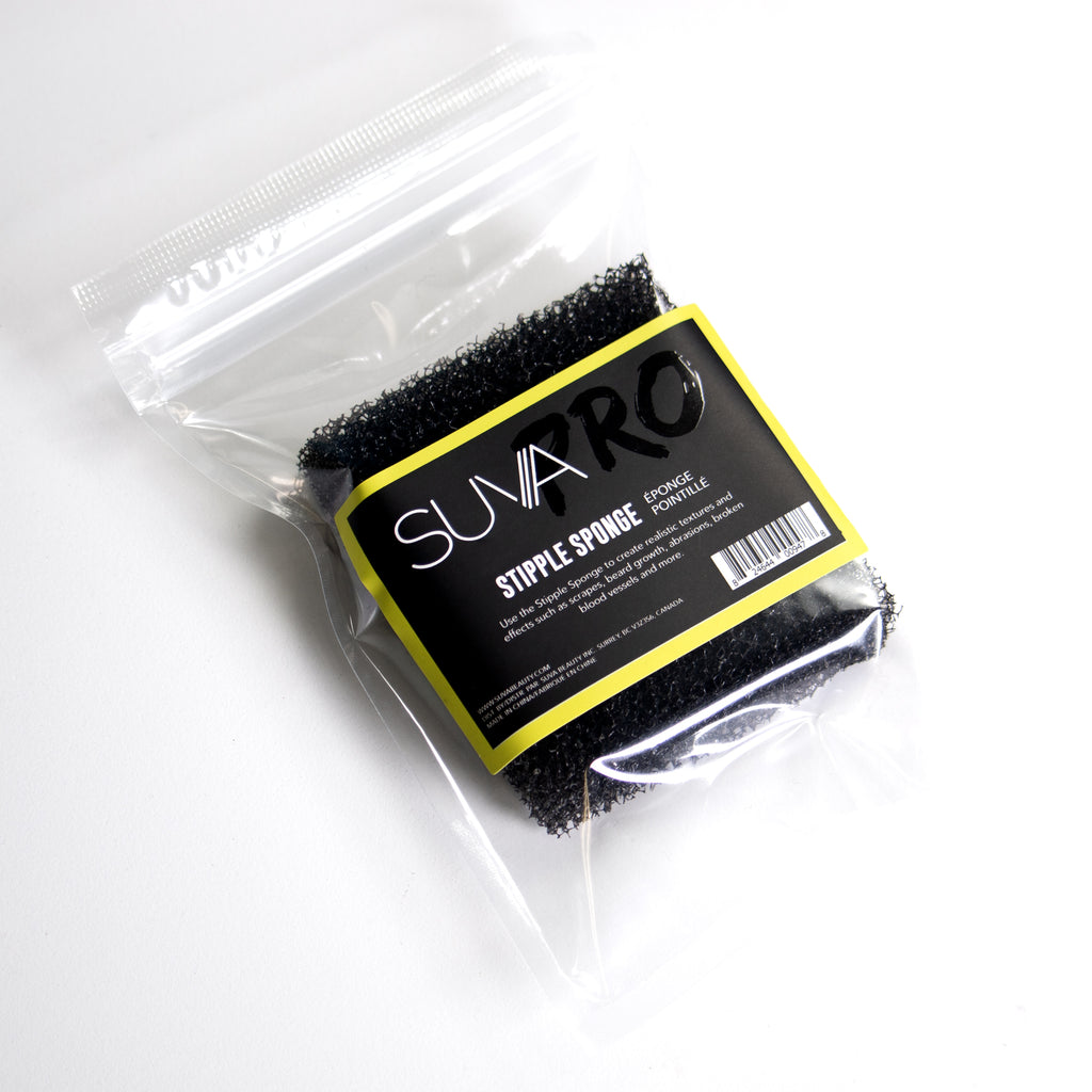 suva pro stipple sponge for sfx makeup in package
