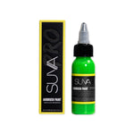 suva pro airbrush paint for special effects in the color uv green