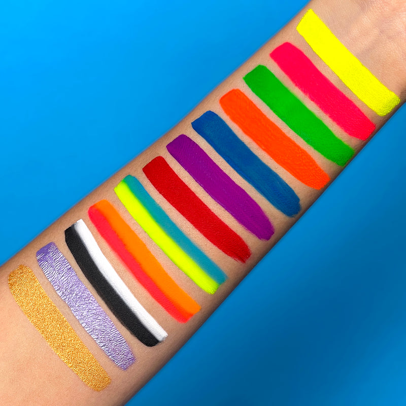 swatches of the best of hydra liner bundles on fair arm