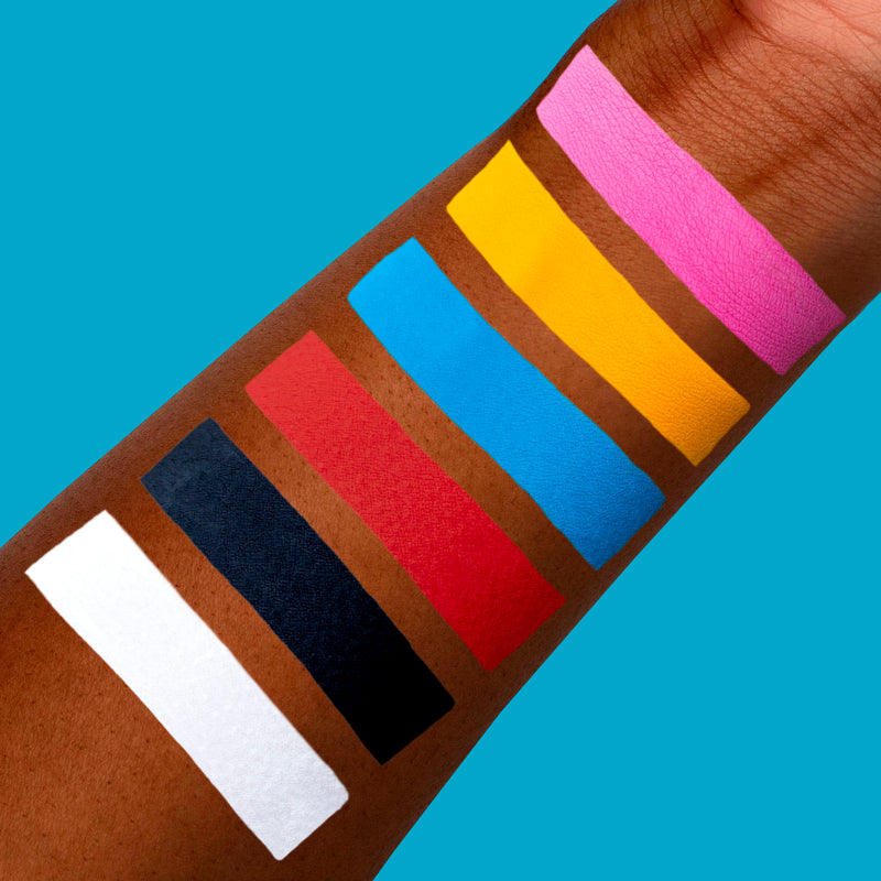 Opakes Bamboozled Black Cosmetic Paint Arm Swatch on Deep Skin
