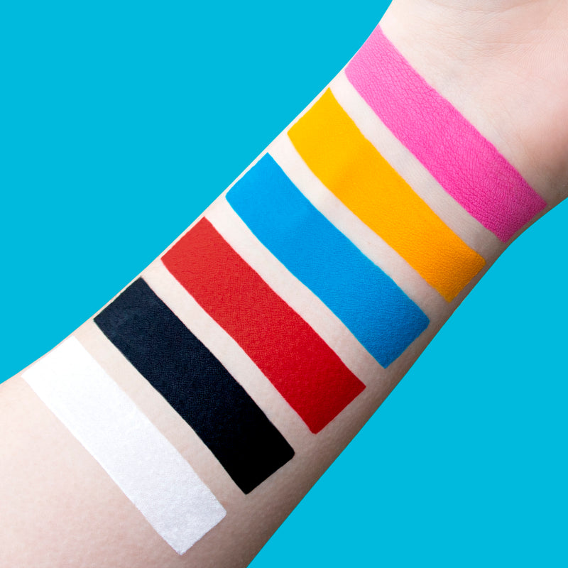 Opakes Bamboozled Black Cosmetic Paint Arm Swatch on Fair Skin